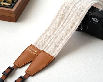 Embroidered Lace Camera Strap | Personalized Vintage Style