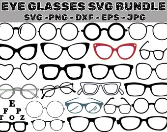 Sunglasses SVG Bundle, Glasses Cut Files (Digital Download)