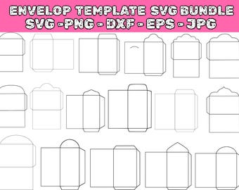 Envelope Template SVG Bundle: DIY Card Making (Digital Download)