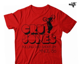 BMX Cru Jones - Pulling Rad Back-flips Since '86 UNISEX T-shirt