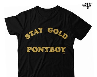 Stay Gold Ponyboy "Gold" Limited Edition 80's UNISEX Tshirt