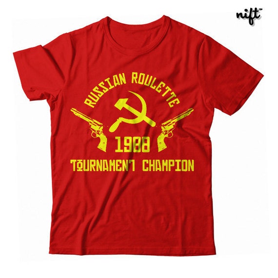 Russian roulette t shirts what does rank mean in poker