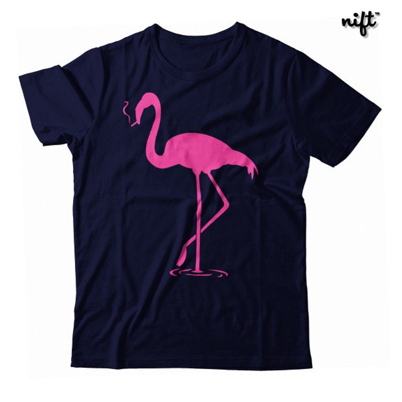 Smoking Flamingo T-shirt | Etsy