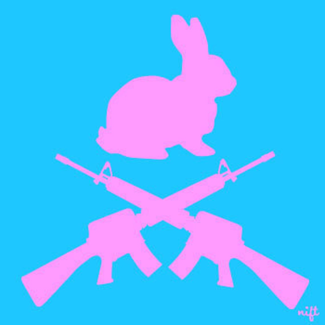 Bunny and Guns Tshirt by Niftshirts Etsy