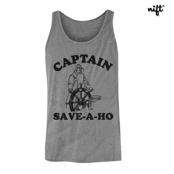 Captain Save-a-ho UNISEX Tank Top - Etsy