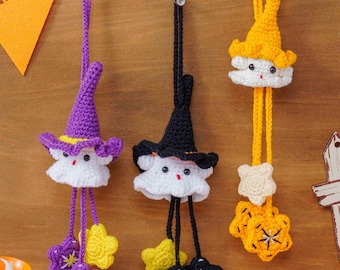 Handmade Crochet Halloween Charm, Halloween Hanging Ornament, Halloween Gift