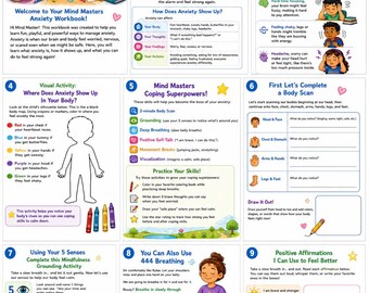 Mind Masters Anxiety Workbook for Children 8-14