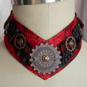 Fancy Chevron collars one of a kind.