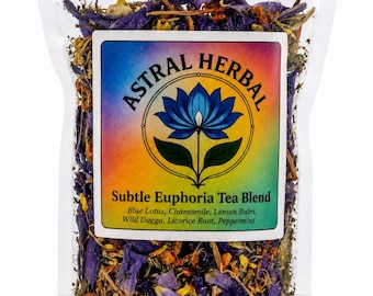 Subtle Euphoria Loose Leaf Herbal Tea - Blue Lotus, Wild Dagga, Chamomile Blend & More