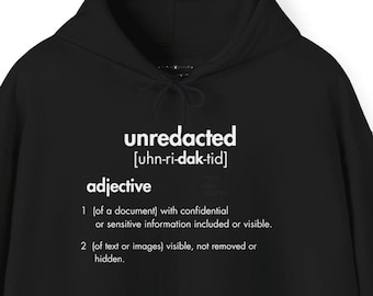 Unredacted - Black Unisex Heavy Blend™ Hooded Sweatshirt