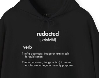 Redacted - Black Unisex Heavy Blend™ Hooded Sweatshirt