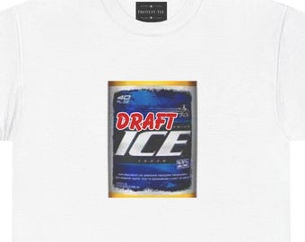 Draft ICE - Anti-War, Anti-ICE, White Unisex Tee Shirt