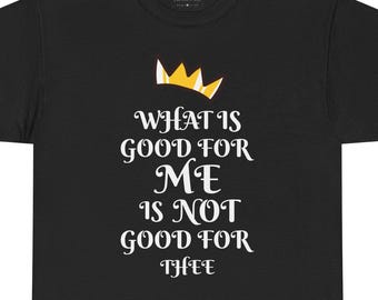 No Kings - Ethically Grown Cotton Unisex Tee - Protest Slogan Shirt
