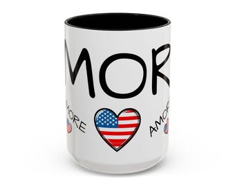AMORE America - Glossy Ceramic Mug by Protest Tee - 15oz