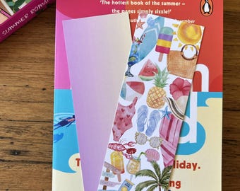 Sommer Thema Lesezeichen | Bookish Lesezeichen | Themen Lesezeichen | Bücherwurm | Geschenkideen für Buchliebhaber