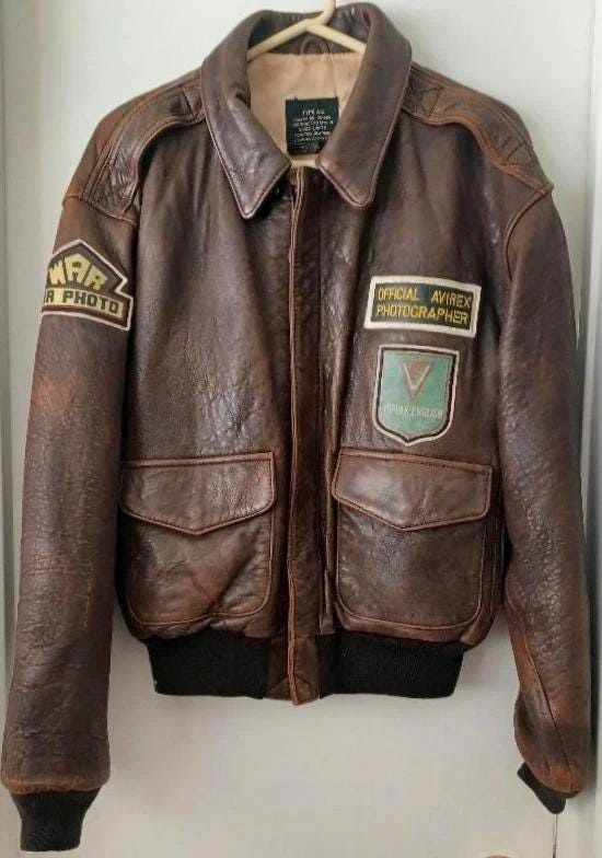 Vintage avirex leather jackets - Etsy 日本