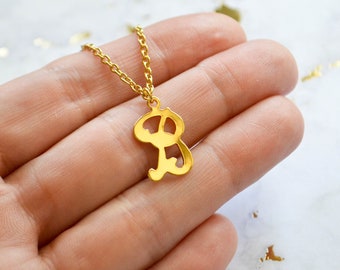 Vintage B Necklace - Monogram Necklace - Letter B - Vintage Initial Charm - Monogram Jewelry - Initial Jewelry - Letter Necklace