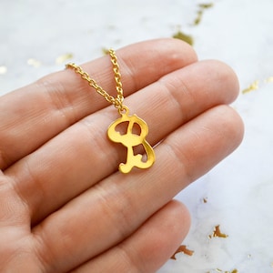 Vintage B Necklace - Monogram Necklace - Letter B - Vintage Initial Charm - Monogram Jewelry - Initial Jewelry - Letter Necklace