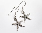 Orecchini stelle marine - spiaggia - Nautical Jewelry - Gioielli Orecchini in acciaio chirurgico - ossidato gioielli in argento