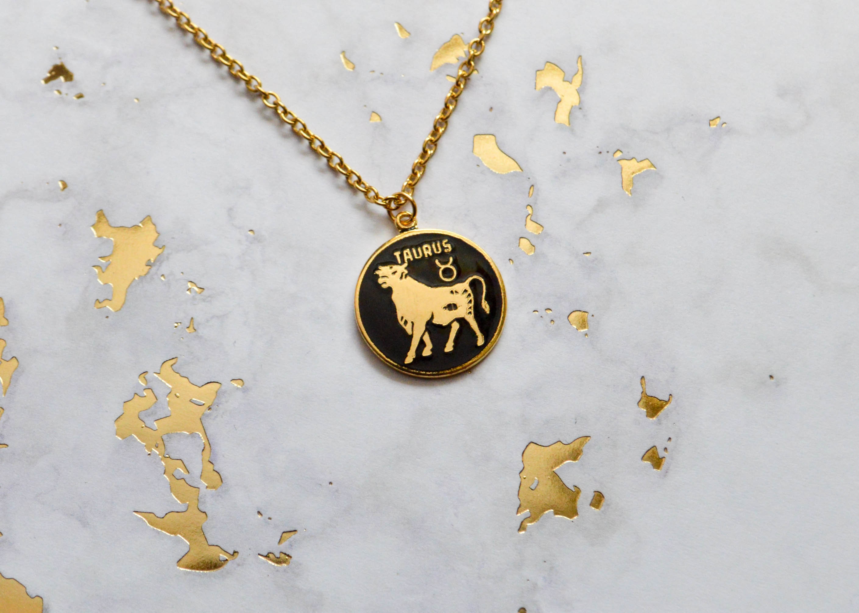 Taurus Swarovski Zodiac Necklace