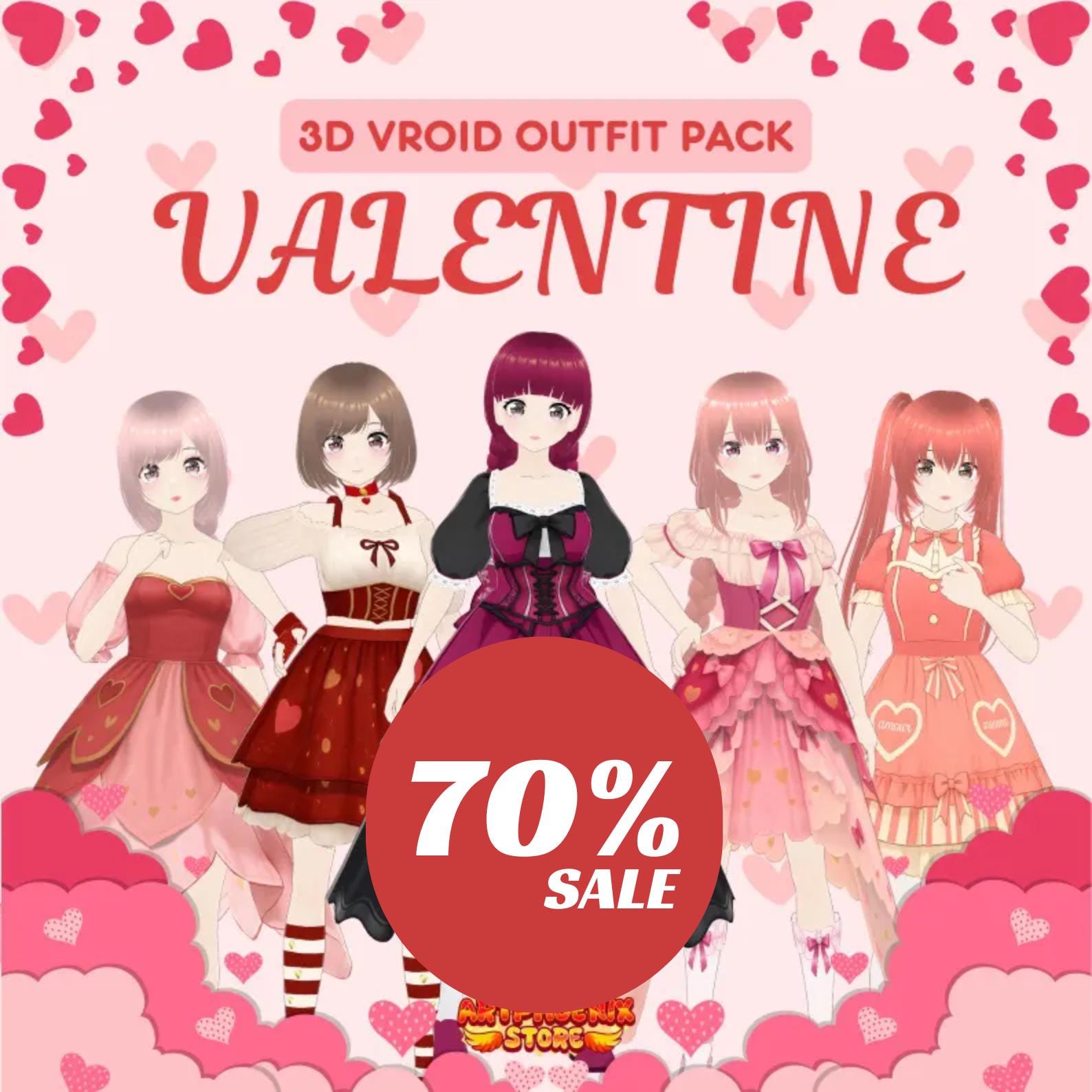 Valentines Day Anime Dress - Etsy Denmark