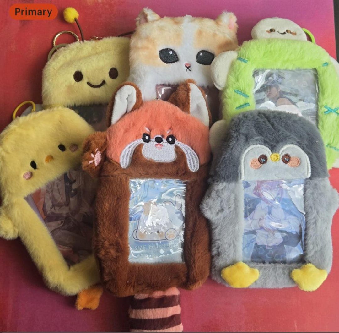 Dessin Animé Porte-Carte Photo Porte-clés Kpop Idole Photo Manchon