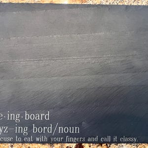 Engraved Slate Grazing Board – Charcuterie Board Gift with Funny Definition