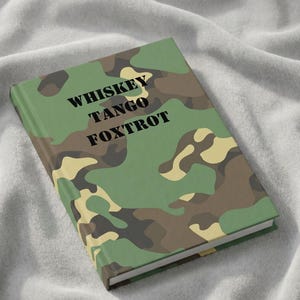 Camouflage Military Journal Soldier Gift Army Personnel Deployment Writing Tactical Notebook Navy Marine Bootcamp Training Log Book Veteran