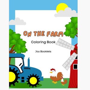 Libro para colorear de la granja para niños / Páginas para colorear imprimibles para niños pequeños / Actividad preescolar / Animales de granja / Descarga instantánea en PDF