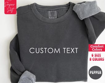 Sudadera personalizada con letras universitarias: cuello redondo, colores personalizados y cómodos