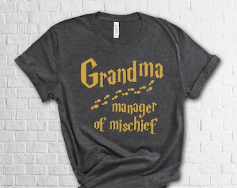 Comfort Colors® Bella Canvas® Shirt, Magical Grandma T-Shirt: Mischief Manager Gift