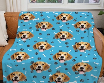 Manta con foto personalizada para mascotas: regalo conmemorativo personalizado