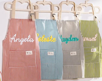 Personalized Kids Apron,Custom Name Apron With Pockets,Gift For Her,For Cooking Parties, Painting,Baking,Gardening,Children's Birthday Gifts