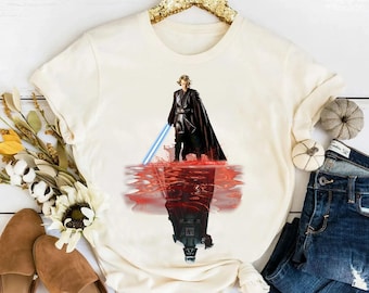 Star Wars Anakin Skywalker Wasser Spiegel Darth Vader Unisex T-shirt Geburtstag Shirt Geschenk für Männer Frauen Kind Hoodie Sweatshirt Kleinkind Shirt