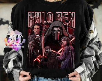 Star Wars The Force Awakens Kylo Ren Classic Portrait Shirt, Galaxy's Edge Holiday Unisex T-shirt Family Birthday Gift Adult Kid Toddler Tee