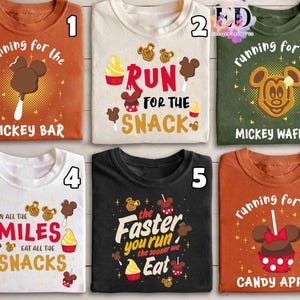 runDisney Summer and Holiday Virtual Race Shirt, Running For The Snack, Disney Epcot Runner Family, Mickey & Friends Marathon Snack Tank Top