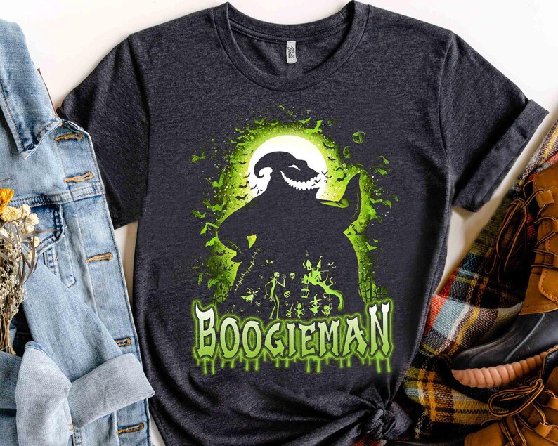 Camiseta do Bicho-Papão de O Estranho Mundo de Jack, Viagem para a Festa de Halloween em Família na Disneylândia em 2025, Camiseta Disney Jack e Sally Oogie Boogie Bash imagem 4