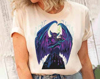 Disney Villains Chernabog Portrait T-Shirt, Walt Disney Fantasia Movie 1940 Tee, Disneyland Magic Kingdom Family Vacation Holiday Trip Gift