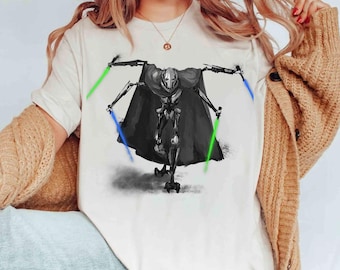 Camiseta de Star Wars: La venganza de los Sith, General Grievous, unisex, para adultos, niños, regalo de cumpleaños, sudadera con capucha, para niños pequeños