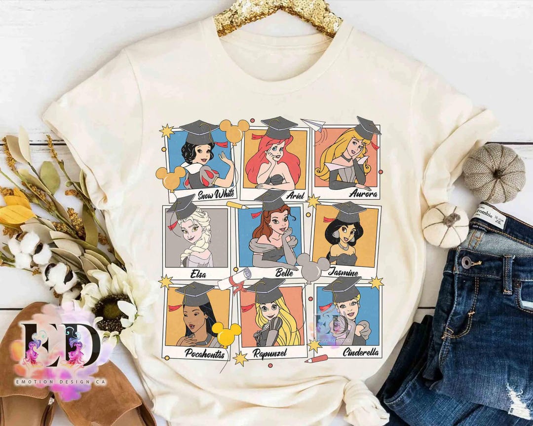 Phd Princess Disney Princess Graduate Photos T-shirt, Tassel to the Castle Tee ...