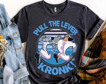 Disney The Emperor's New Groove Yzma Pull The Lever Kronk Retro Shirt, Magic Kingdom Unisex T-shirt Family Birthday Gift Adult Toddler Tee