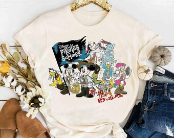 Micky Maus & Friends Fluch der Karibik Retro Shirt, Doof Pluto Donald T-Shirt, Magic Kingdom Disneyland Familienurlaub Urlaub Geschenk