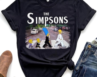Die SIMPSONS Abtei Straße Lustiges T-Shirt Unisex Erwachsene T-Shirt Kind-Shirt Geschenk für Geburtstag Hoodie Sweatshirt Kleinkind-T-Shirt