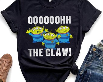 Koszulka unisex z nadrukiem Disney Pixar Toy Story Alien The Claw, koszulka urodzinowa, prezent dla mężczyzn i kobiet, bluza z kapturem dla dzieci
