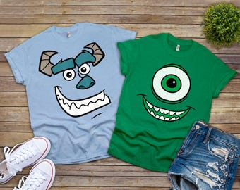 Disney Pixar Monters James P. Sullivan & Mike Wazowski Unisex T-shirt Födelsedagspresent T-shirt för män Kvinnor Barn Hoodie Tröja Småbarnströja