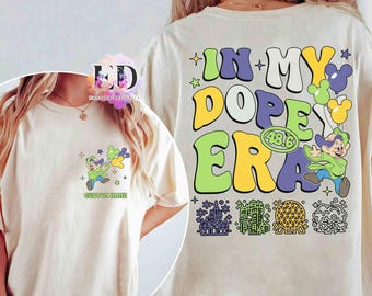 Dubbelsidiga runDisney In My Dopey Era Challenge-tröjor, matchande Walt Disney World-löpartröja, linne för runDisney Marathon Weekend 2026