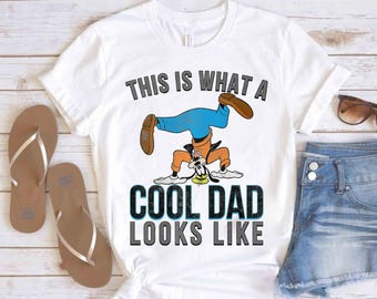 Funny Disney A Goofy Movie Cool Dad Goofy Retro Shirt, Father's Day Magic Kingdom WDW Unisex T-shirt Family Birthday Gift Adult Kid Tee