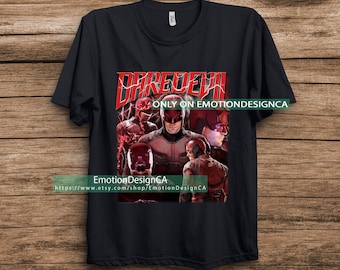 Marvel Daredevil Matt Murdock Portrait Poster T-Shirt Unisex T-shirt Geburtstag Shirt Geschenk für Männer Frauen Kind Hoodie Sweatshirt Kleinkind Shirt