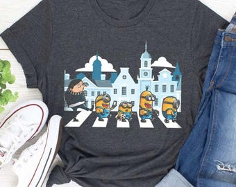 Minions Family And Gru Shirt, Movie Shirt, Vintage Shirt T2001, Family Vacation Shirt, Despicable Me Minions Road The Rise Of Gru T-Shirt