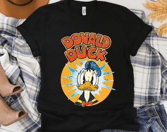 Retro Donald Duck Quack Shirt, magisches Königreich, lustiges Donald T-Shirt, Disney Familien Reise T-Shirt, Disney World Shirt, Disneyland Urlaub Geschenk